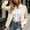 White, variant on Purcolt Blazer for Women Dressy Casual Notched Lapel Roll-up Long Sleeve Single Front Button Jackets Suit Comfort Stretchy Slim Fit Outerwear for Business Work Office