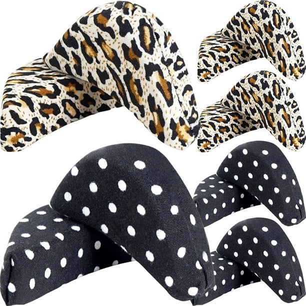 FELTECHELECTR 6 pares de plantillas de relleno para zapatos unisex, almohadillas de esponja para la punta del zapato, plantillas para tacones altos