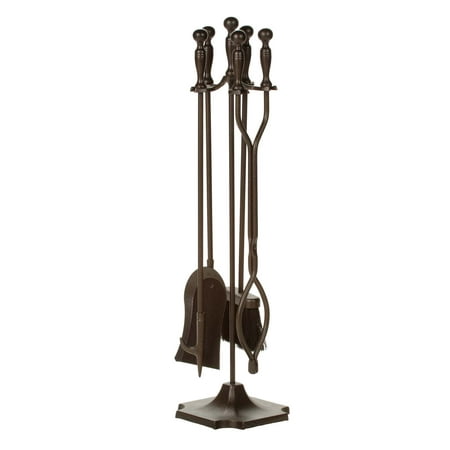 

Dagan Five Piece Fireplace Tool Set Bronze