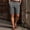 Dark Gray, variant on Men's Shorts Elastic Waist Big and Tall Solid Color Summer Business Casual Five Trousers Straight Leg Shorts