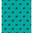 thumbnail image 3 of Ambesonne Teal Duvet Cover Set, Kittens Pink Hearts, Queen, Teal Pink Dark Blue, 3 of 3