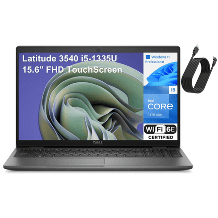Dell Latitude 15.6" Full HD Laptop, Intel Core i5 i5-1335U, 256GB SSD, Windows 11 Pro, 3540