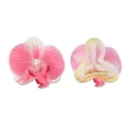 thumbnail image 3 of Unique Bargains 2 Pcs Duckbill Clip Phalaenopsis Faux Pearl Hair Clips for Women Pink White, 3 of 5