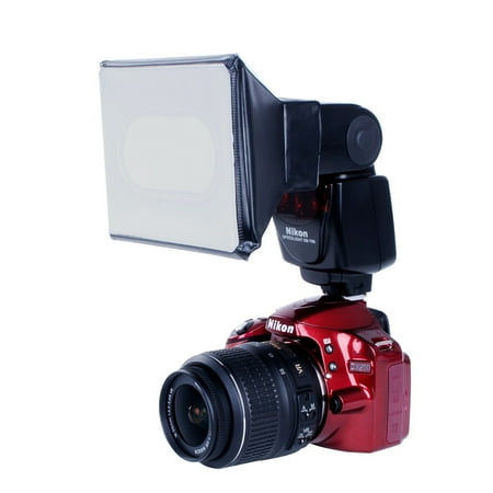 Pro Flash Diffuser - Movo Photo Universal Softbox Flash Diffuser for Canon EOS, Nikon, Sony, Olympus, Pentax, Sigma, Yongnuo, Neewer, Metz, Bower & Vivitar Speedlights