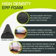 thumbnail image 3 of ProsourceFit High Density Half-Round Foam Rollers 12”, 18", 36" Black, 3 of 7