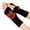 Black, variant on Skpblutn Women'S Glove Knit Fingerless Convertible Mittens Flowers Warm Gloves Red One Size