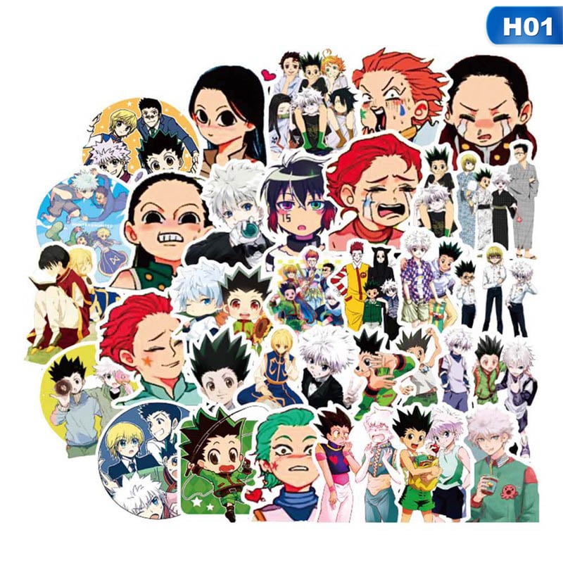 akoada 50pcsset japan anime hunter x hunter cartoon stickers diy decal