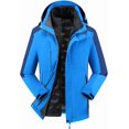 thumbnail image 1 of Chaqueta impermeable, resistente al viento y gruesa, 3 en 1, cálida, para deportes al aire libre, para hombre y mujer, para otoño e invierno., 1 of 5