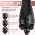 thumbnail image 3 of Hinzonek One Step Hair Dryer,Volumizer Hot Air Hair Dryer Brush,Salon Negative Electric Blow Dryer Rotating Curler and Ion Hair Straightener Brush for Fast Drying,Straightening,Curling, 3 of 10