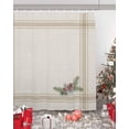 thumbnail image 6 of Christmas Shower Curtain Pine Cones Branch Christmas Shower Curtains for Bathroom Decor Brown Stripes Vintage for Christmas Decoration Bath Curtains Sets with Hooks Waterproof Standard Size 72" x 72", 6 of 6