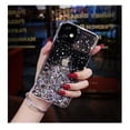 thumbnail image 1 of Funda de silicona transparente para iPhone, carcasa de lujo con purpurina brillante, suave, para modelos 11, 12, 13, 14 Pro Max, X, XS, XR, 7, 8 Plus, SE, 6S MiNi Fivean unisex, 1 of 2