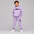 thumbnail image 2 of RUTAYY Boys 2 Piece Clothing Set Letter Graphic Long Sleeve Pullover Hoodie Elastic Waist Sweatpants Street Wear, Purple, 2 of 6