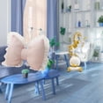thumbnail image 2 of 2 Pieces Bow Cushion Horse Statue Decor Set Soft and Resin Material for Bedroom Living Room Centerpiece Decor, 2 of 8