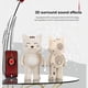 thumbnail image 5 of Pisexur Electrónica para Hombres Altavoz Bluetooth Estilo Puss Bluetooth 5. Sonido Envolvente Estéreo Pesado Mini Altavoz Portátil Gran Capacidad Batería de Litio Botón Multifunción Llamada Electróni, 5 of 9