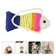 thumbnail image 3 of MasteelfCA 3pcs Cat Scratch Board Fish Shape Sisal Hemp Scratching Toy Scratching Mat, 3 of 8