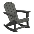 thumbnail image 6 of WestinTrends Malibu Outdoor Patio Porch Rocking Adirondack Chair (Set of 2), Gray, 6 of 17