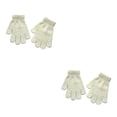 thumbnail image 4 of Sonducket 1 par de guantes para niños, accesorio de ropa de estilo Simple, calentador de dedos para exteriores, guante de Color sólido para Blanco 2Conjunto, 4 of 6