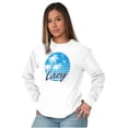 thumbnail image 3 of Lazy Beach Bum Procrastinator Retro Long Sleeve TShirt Men Women Brisco Brands M, 3 of 6
