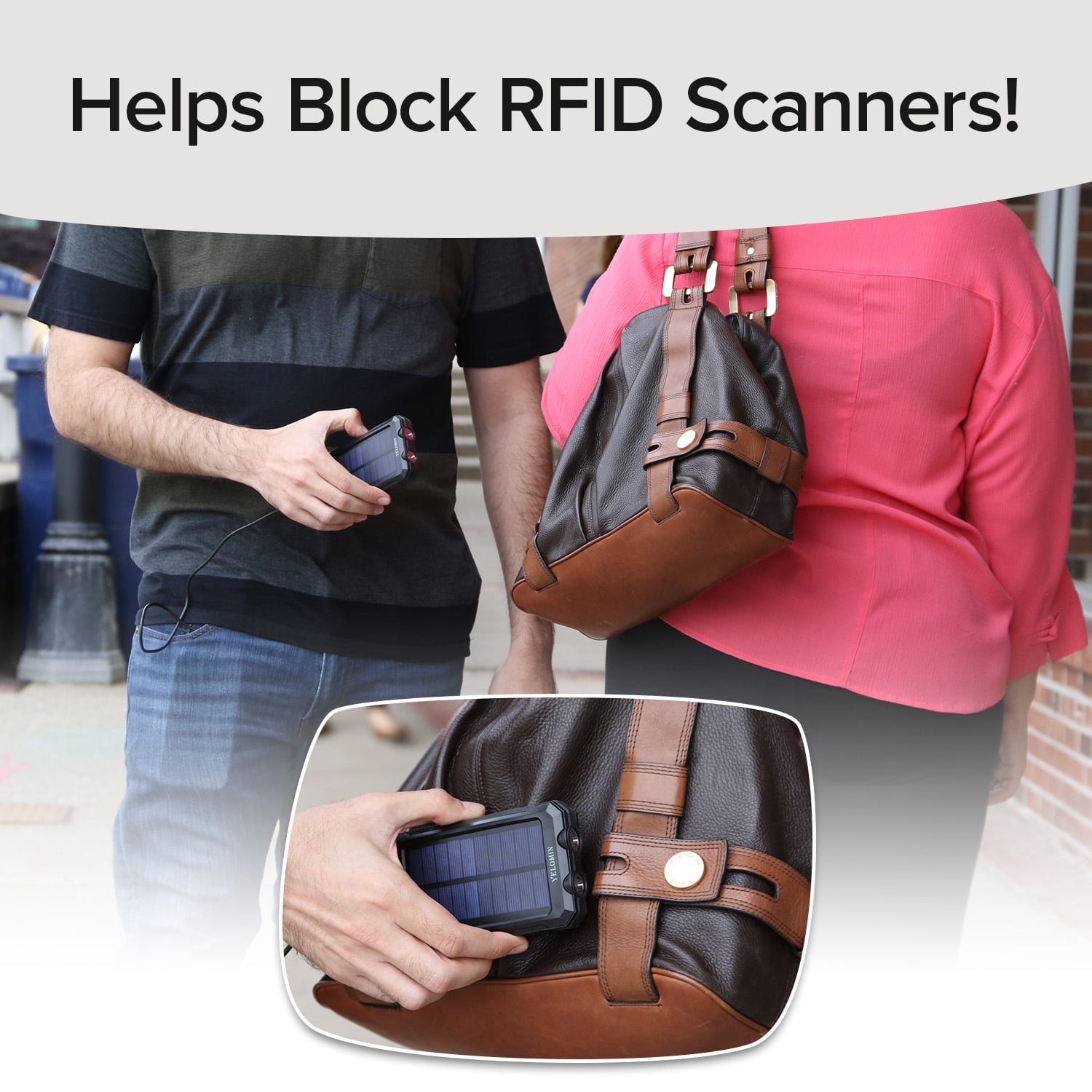 Cartera ultradelgada con bloqueo RFID, como se ve en TV, protección contra robo de identidad, fácil de llevar, accede a tarjetas y efectivo con un botón, carcasa exterior de aluminio, resistente a aplastamiento 2
