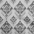 thumbnail image 1 of oneOone Velvet Gray Fabric Asian Ikat Craft Projects Decor Fabric Printed By The Yard 58 Inch Wide, 1 of 4