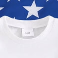 thumbnail image 5 of Toddler Baby 4th of July Outfits 6 12 18 24 Months 2T 3T Letter Print Round Neck Short Sleeve T-Shirts Tops Stars Print Shorts 2Pcs Clothes Set Kaprioy Boys Suit, 5 of 8