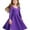 Purple, variant on Stelle Long Sleeve Casual Sundress A-Line Twirly High Waisted Knee Length Flare Swing Cross Back Skater Dress for Girls,Blue,7 Years
