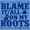 Carolina Blue, variant on Blame It On My Roots Country Music Hoodie Sweatshirt Women Men Brisco Brands L