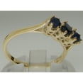 thumbnail image 3 of LBG British Made 10k Yellow Gold Natural Sapphire Womens Promise Ring - 33 size options - Size 9.5, 3 of 6