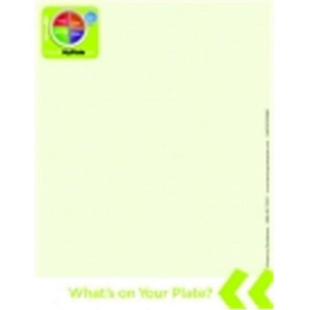 Learning Zonexpress 4.25 x 5.5 in. My Plate Nutrition Notepad, Pack - 20