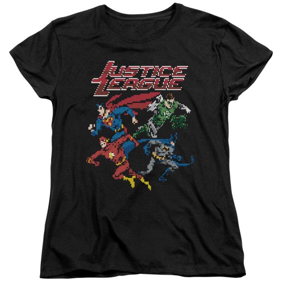 Jla - Pixel League - Women's Short Sleeve Shirt - Medium