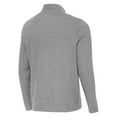 thumbnail image 3 of Men's Antigua  Heather Gray USA Swimming Subtle Quarter-Zip Pullover Top, 3 of 3