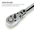 thumbnail image 4 of Steelman 1/2-in Drive 72-Tooth 180° Flex-Head Ratchet with 24-in Handle 60575, 4 of 9