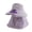 Purple, variant on Solar Powered Fan Hat for Women and Girl, Breathable Wide Brim Sun Hat with Face Coverage, UV Protection Outdoor Bucket Hat, Adjustable Mesh Cooling Cap for Beach, Travel, Fishing, Hiking