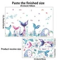 thumbnail image 5 of Ocean World Fish tail stickers, Mermaid Fish posters, bathroom glass decals, transparent stickers, DIY Living room Bedroom stickers, wall decals, kitchen wall stickers, 5 of 7
