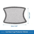 thumbnail image 2 of Unique Bargains Car Door Handle Protector Anti-scratch 8x10cm Auto Door Handle Protective Film White,Black 4 Pcs, 2 of 6