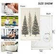 thumbnail image 6 of Yayeee 2 Pack Hand Towels for Bathroom 100% Cotton 16" x 28" Soft Absorbent Kitchen Towel, Hand Drawn Christmas Stars, 6 of 7