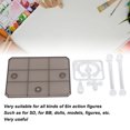 thumbnail image 3 of 10Pcs Figurine Stand, Support de Support de Support d'Affichage de Modèle de Poupée d'Assemblage pour Figurines 6 Pouces, 3 of 8