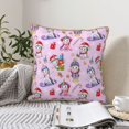 thumbnail image 6 of Haiem Christmas Unicorns Print Velvet Soft Solid Decorative Square Throw Pillow Covers Set with Elegant Piping Christmas Cushion Case for Sofa Bedroom Car-20"x20", 6 of 8