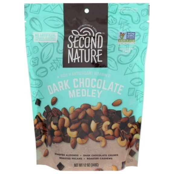 Second Nature Dark Chocolate Medley Trail Mix 12 oz