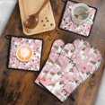 thumbnail image 5 of Shih Tzu Dogs and Flowers Kitchen Oven Mitt and Pot Holder Sets 4 Pcs for Baking, Cooking and Grilling, Heat Resistant Up To 392 °F, 5 of 7