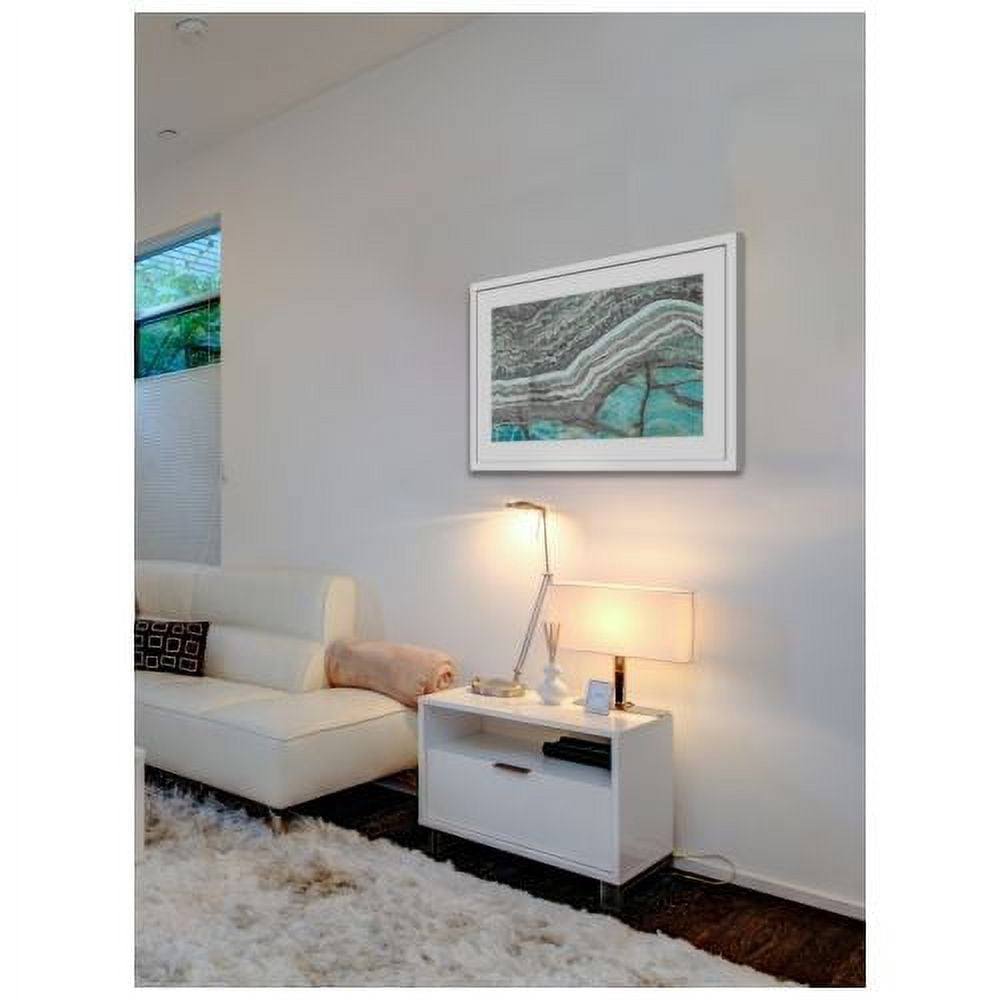 "Aqua Layers" Framed Painting Print