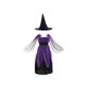 thumbnail image 1 of Baby Girls Halloween Purple Witch Costume Children Cosplay Red Hood Dress Princess Party Cosplay Dress Cape with Pumpkin Bag, 1 of 4