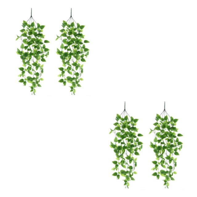 Kearding 2 plantas artificiales elegantes para interior o exterior, flores y plantas de imitación de aspecto realista. Manzanas verdes 2Conjunto
