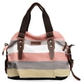thumbnail image 2 of Bolso de mano SNUG STAR de lona multicolor a rayas para mujer, 2 of 5