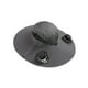 thumbnail image 5 of Sombrero de ala ancha para exteriores, para pesca, playa, con 2 ventiladores solares, ligero gris, 5 of 9