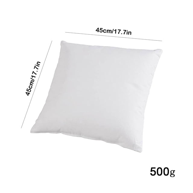 Rkxzt 500g Pillow Inserts 18 x 18 Inches Bed and Couch Pillows - Indoor Decorative Pillows for Bed and Sofa