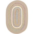 thumbnail image 1 of Rhody Rug KI03R024X072 2 x 6 in. Kids Isle Sand Beige Banded Oval Rug, 1 of 1