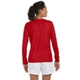 thumbnail image 3 of Gildan - Performance Women’s Long Sleeve T-Shirt - 42400L, Red, L, 3 of 3