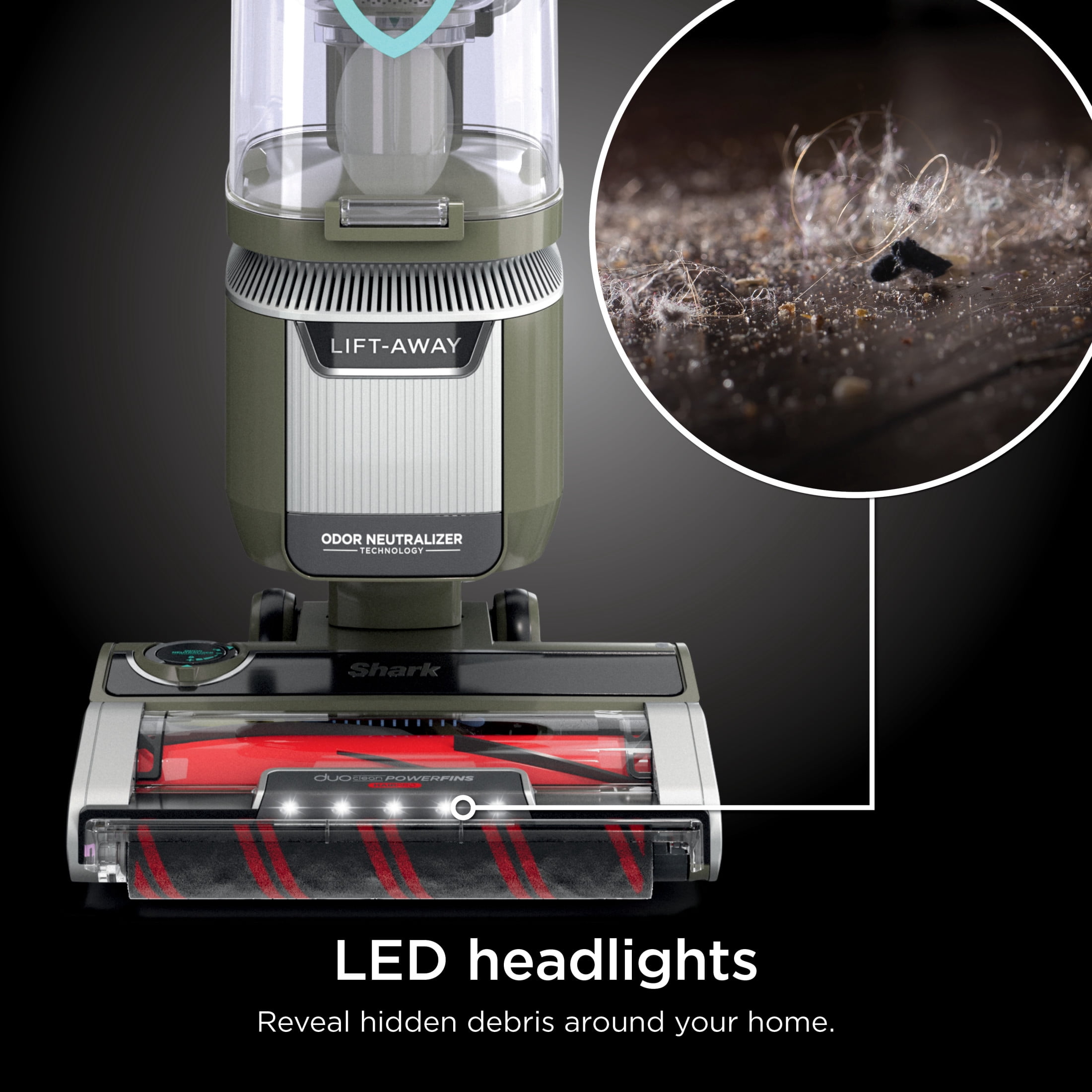 Shark Rotator Pet Lift-Away ADV Upright Vacuum, Pet Friendly, DuoClean Self-Cleaning Brushroll, Odor Neutralizer Technology, LA700 Green