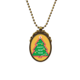 thumbnail image 1 of Merry Christmas Tree Cartoon retrato Collar Colgante Vintage de bronce antiguo de joyeria de lujo de regalo Unbranded M, 1 of 3